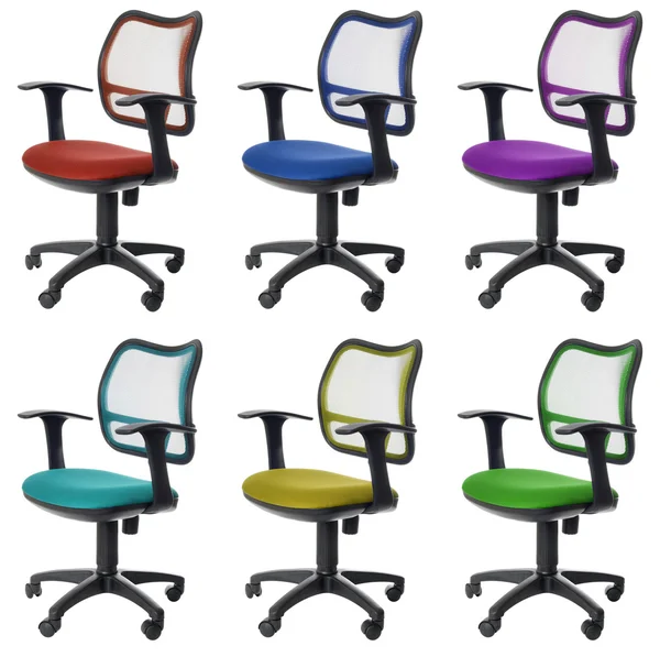 Cadeiras de escritório com isolamento — Fotografia de Stock