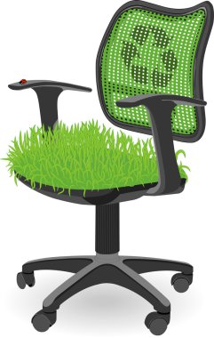 Conceptual ECO place of work | Vector.Eps10 clipart