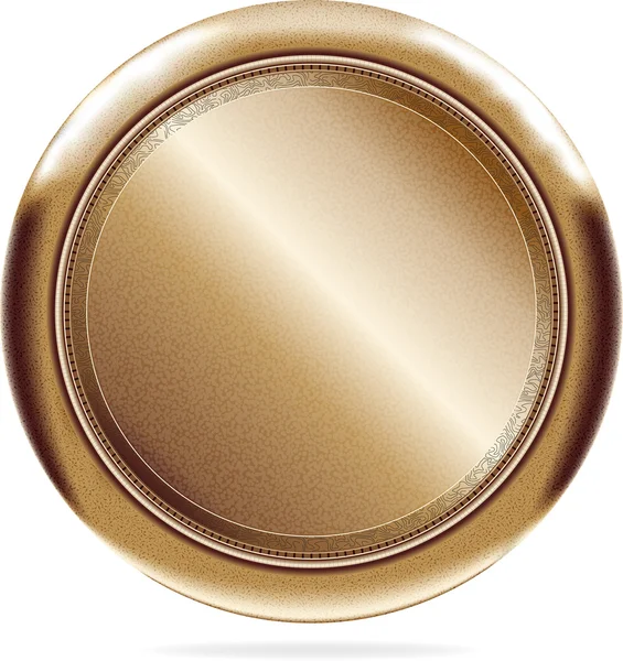 Blank copper button base #4 | Vector.ai 10 — Stock Vector