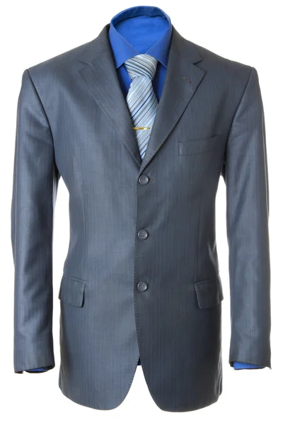 Oficina Azul Vacía Vestida Para Gerente También Camisa Azul Corbata —  Fotos de Stock