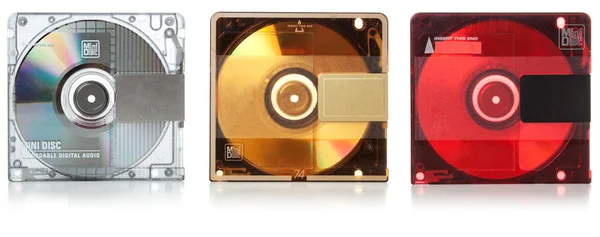 Audio mini discs for music # 2. Набор в комплекте — стоковое фото