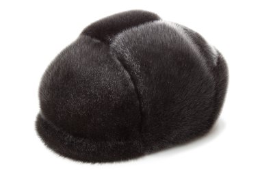 Winter hat, fur of the seal #2| Isolated clipart