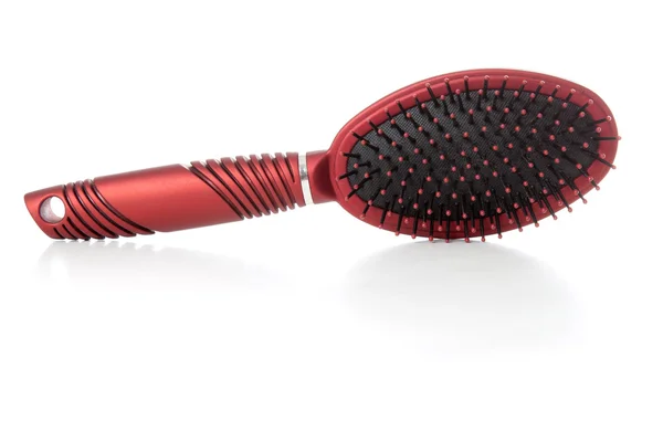 Escova de cabelo isolada — Fotografia de Stock