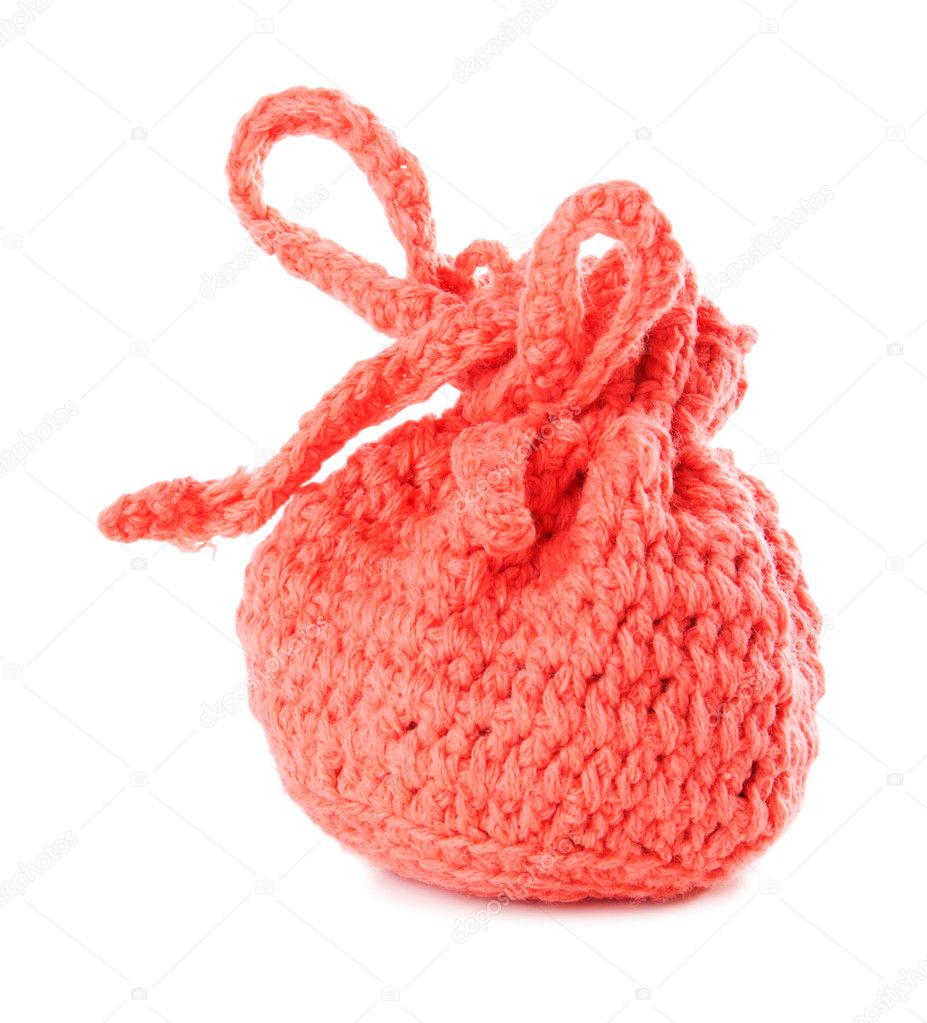 Red pouch| Isolated