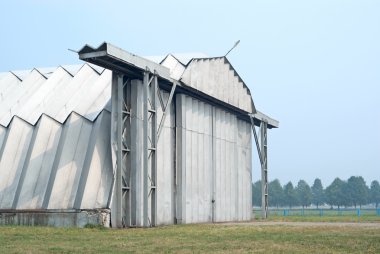 Military hangar clipart