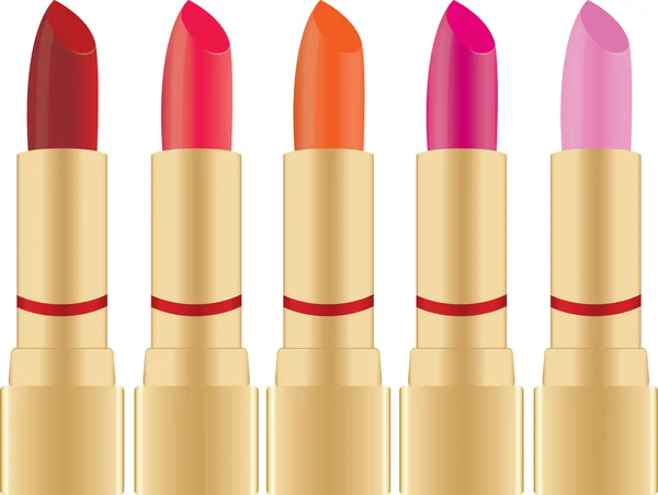 Collection of lipstick — Stock Vector