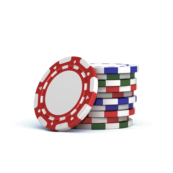 Casino gokken chips — Stockfoto