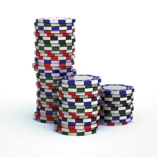 카지노 칩 도박 — 스톡 사진