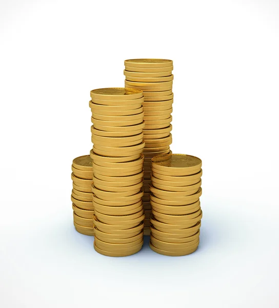 Coin pyramid — Stock Photo, Image