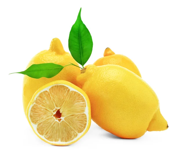 Nahaufnahme mit frischer Zitrone. — Stockfoto