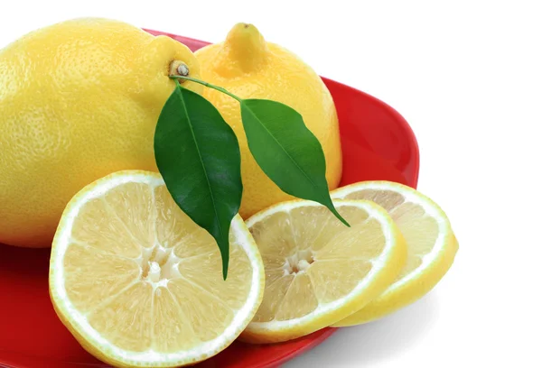Nahaufnahme mit frischer Zitrone. — Stockfoto