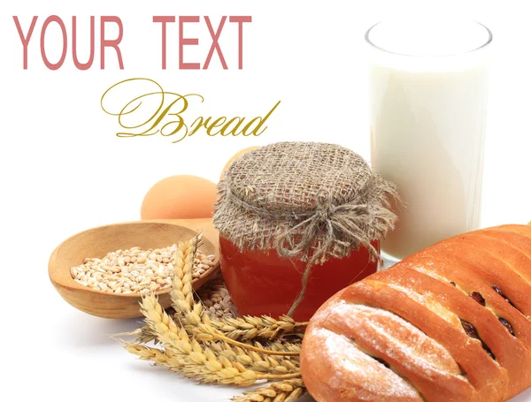 Chleb i miód — Zdjęcie stockowe
