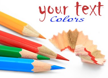 renkli kurşun kalem.