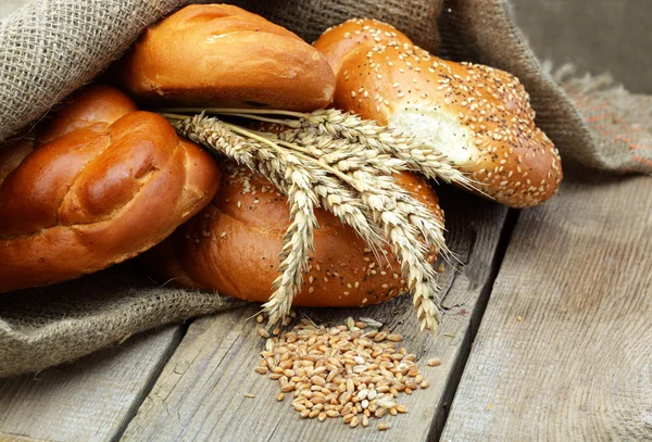 Хліб і крупи — стокове фото