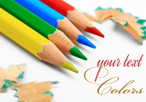 Renkli kurşun kalem. — Stok fotoğraf