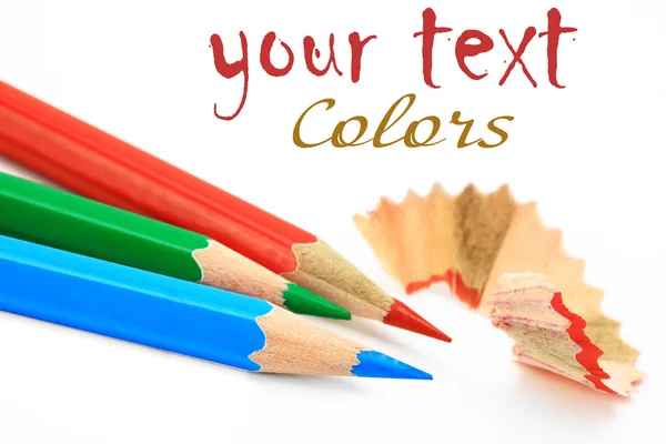 Renkli kurşun kalem. — Stok fotoğraf