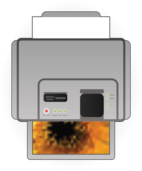 Inkoustová tiskárna — Stockový vektor