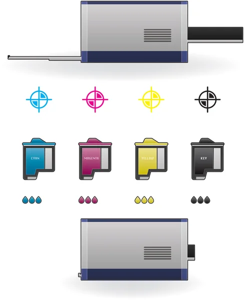 stock vector InkJet Printer