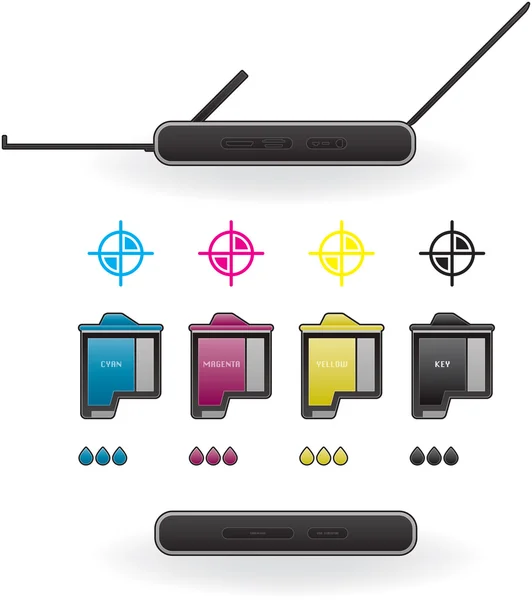 stock vector InkJet Printer