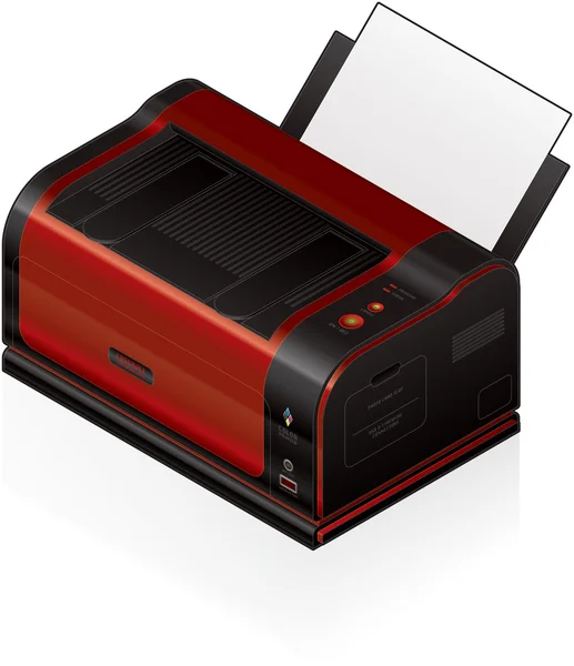 Impressora LaserJet — Vetor de Stock