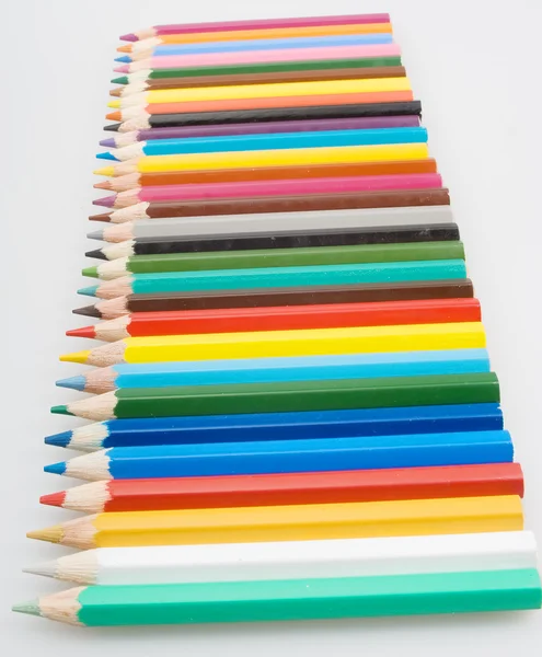 Группа цветных карандашей — стоковое фото