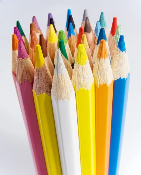 色鉛筆のグループ — ストック写真