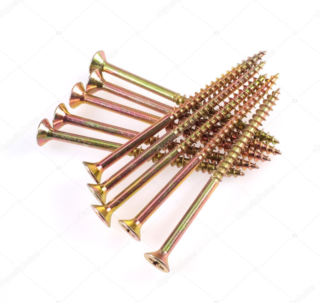 Group of shiny screw