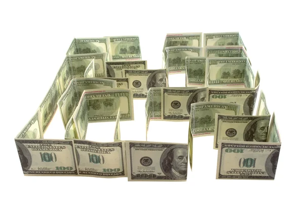 Tło Banknoty dolarów — Zdjęcie stockowe