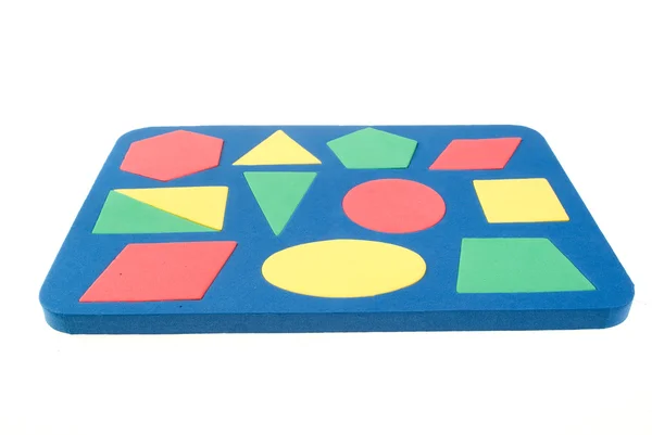 Barn utveckla spel med geometriska former — Stockfoto