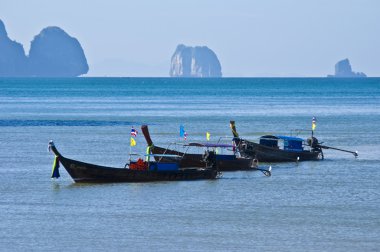 andaman Denizi Tayland uzun tekneler