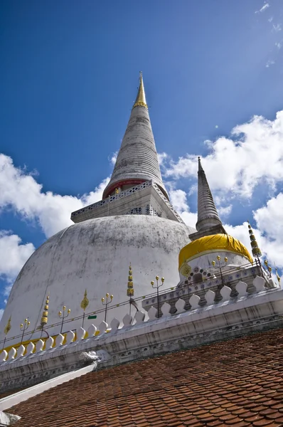 Detalhe Enorme Complexo Templo Wat Phra Mahathat Nakhon Thammarat — Fotografia de Stock