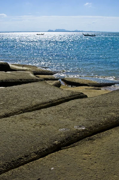 Λεπτομέρεια Από Νεκροταφείο Απολιθωμένων Παραλία Κοχύλι Στην Ταϊλάνδη — Φωτογραφία Αρχείου