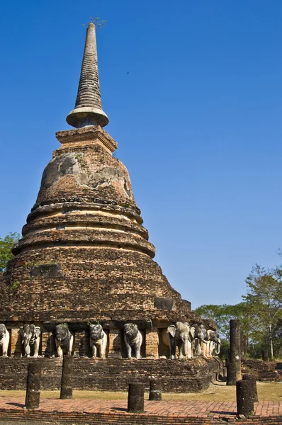Wat Chang Lom — Zdjęcie stockowe