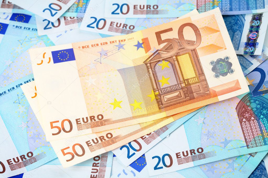 Few Euro banknotes, can be used as a background