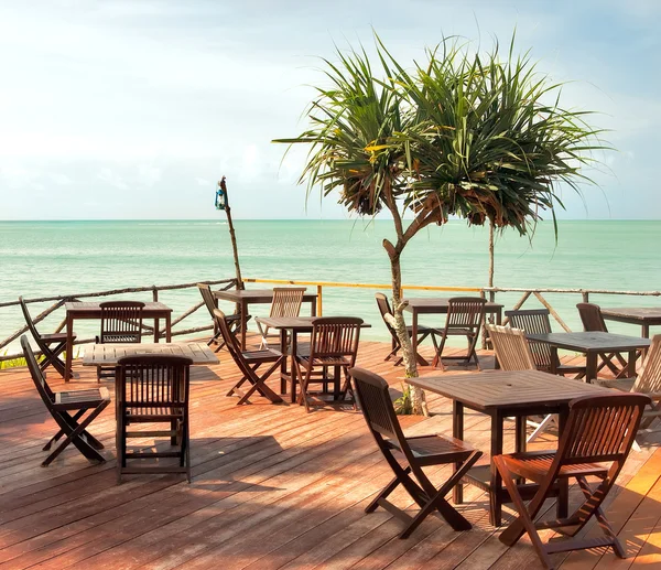 Café de praia vazio — Fotografia de Stock