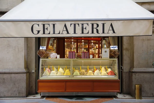 Італійська-морозиво магазин Ліцензійні Стокові Зображення