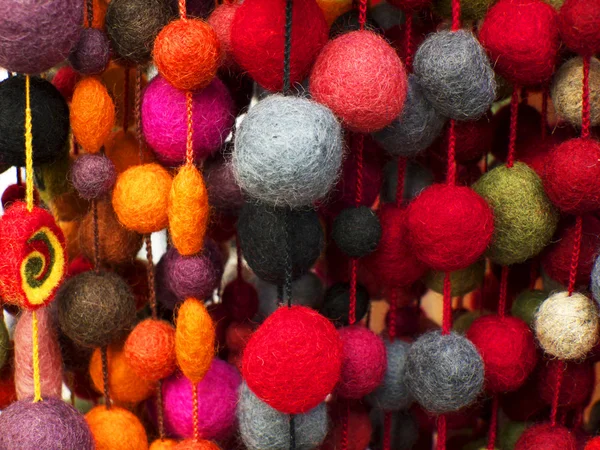 Woolen tassels — Stock Photo, Image