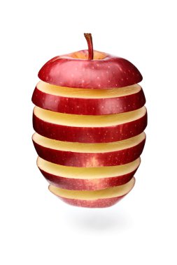 Abstract apple slices clipart
