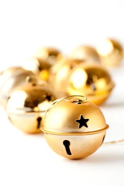 Fehér arany karácsonyi baubles — Stock Fotó
