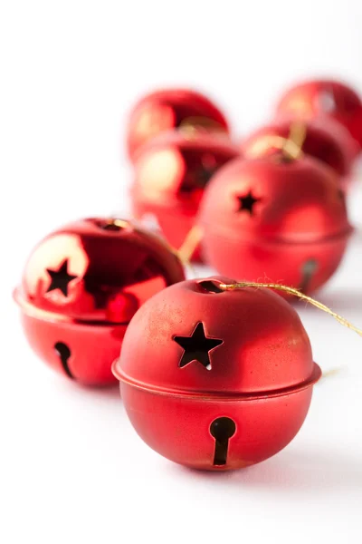 Czerwone bombki świąteczne — Zdjęcie stockowe
