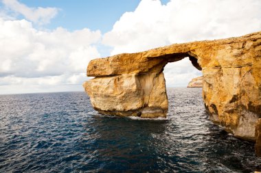 doğal taş kemer azure pencere, gozo