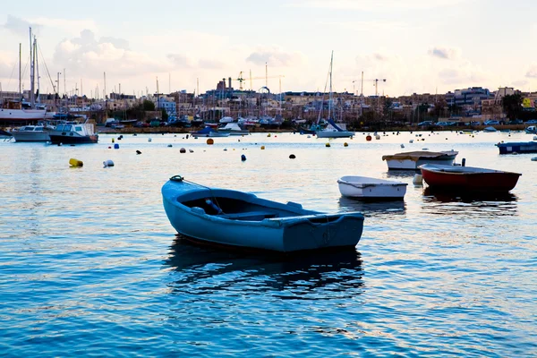 Puesta de sol en Sliema, Malta — Foto de Stock