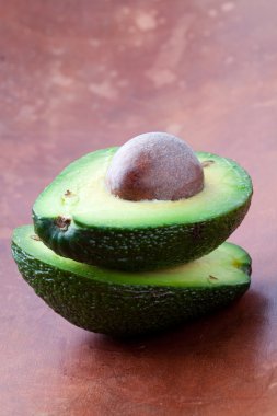 Avocado halves clipart