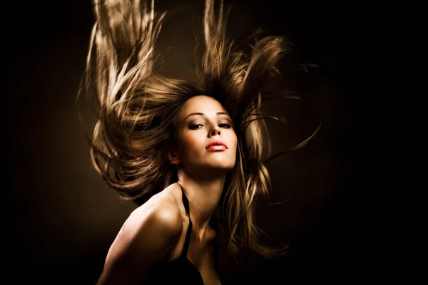 Hair in motion — Stock Photo, Image