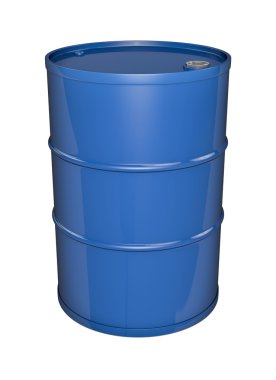 Blue oil drum clipart