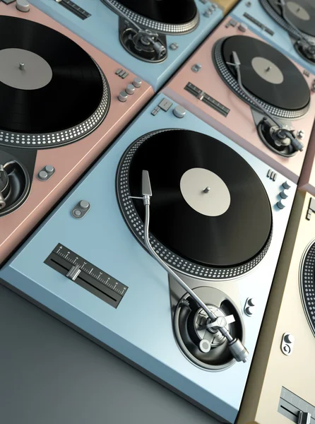 Cool Turntables Rendered Image — Stock Photo, Image