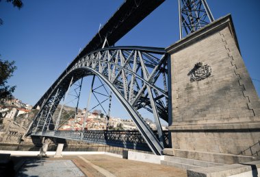 Dom luis Köprüsü nehir douro Porto, Portekiz