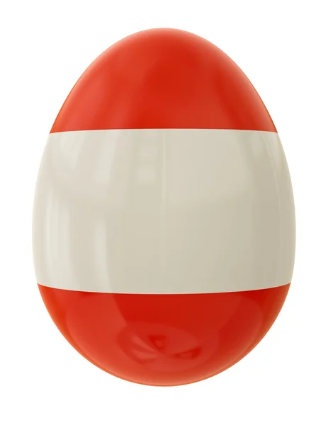 Austrian flag Easter egg — Stock Photo, Image