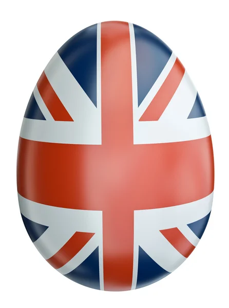 UK flag Easter egg — Stock Photo, Image