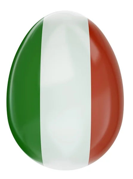 Olasz zászló húsvéti tojás — Stock Fotó